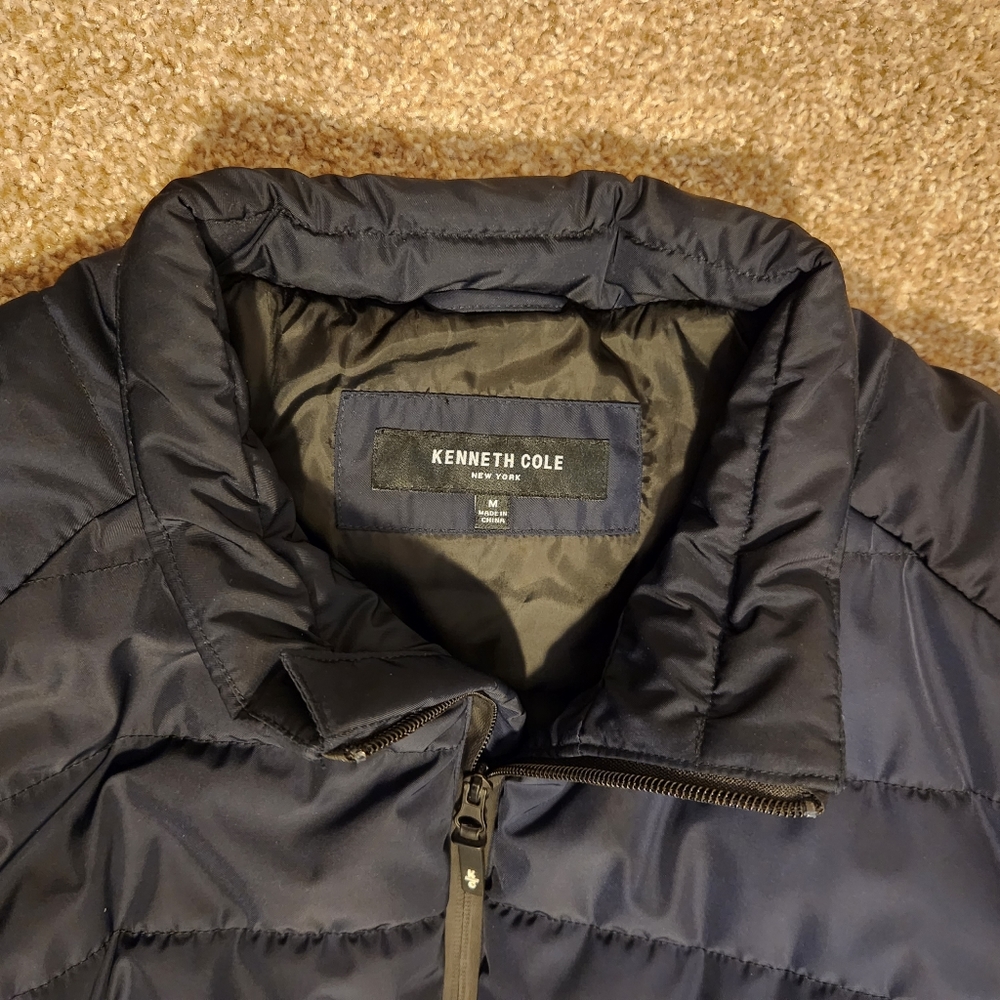 Kenneth Cole Jacket- Navy Blue Medium Size Mens